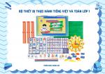 THIẾT BỊ THỰC HÀNH TIẾNG VIỆT - TOÁN LỚP 1 (BẢNG GÀI)