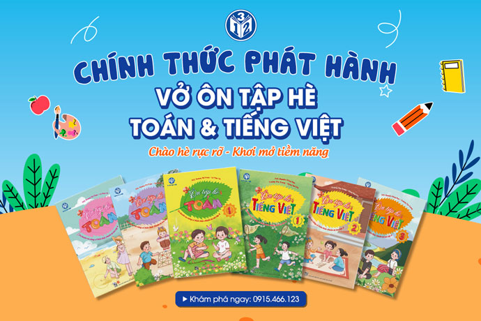 Giáo dục 123 phát hành vở ôn hè thế hệ mới 