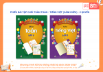 BỘ PHIẾU BT CUỐI TUẦN TOÁN - TV LỚP 1 (CÁNH DIỀU)