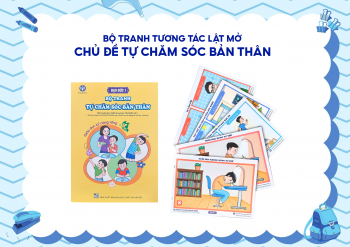 Bộ tương tác lật mở chủ đề Tự chăm sóc bản thân - tự lập tự tin - dành cho bé 5-7 tuổi