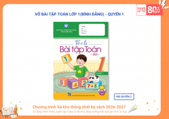 BỘ VỞ Ô LI BÀI TẬP TOÁN LỚP 1 (BÌNH ĐẲNG)