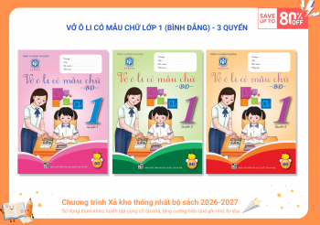 BỘ VỞ Ô LI CÓ MẪU CHỮ LỚP 1 (BÌNH ĐẲNG)